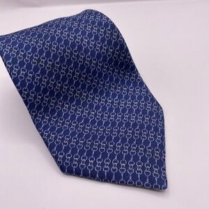 Blue Patterned Men's Tie
